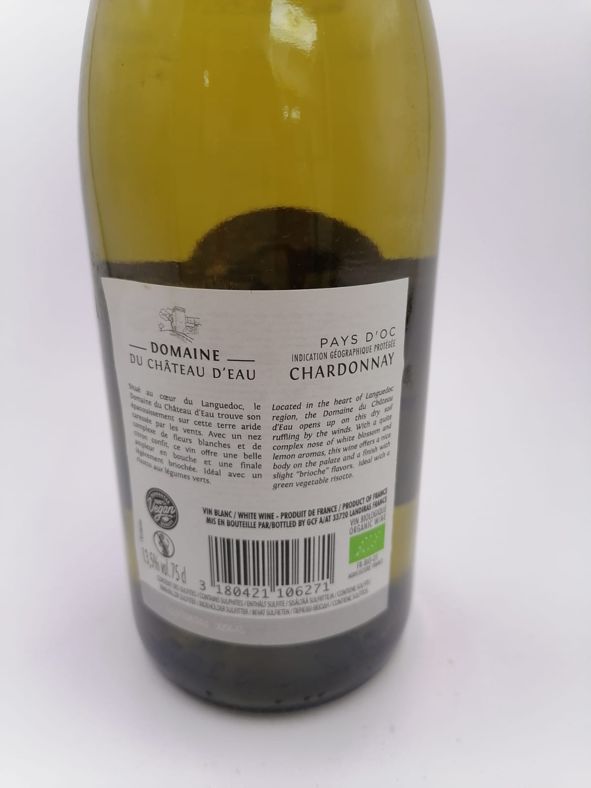 Du Chateau D’Eau Chardonnay Pays d’Oc IGP (W)